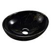 Bathroom Sink Basin Vessel Washing Vanity Bowl Countertop Above Counter Toilet Hand Wash Modern Oval Ceramic Black 41x34x14.5cm