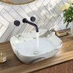 Bathroom Vanity Sink Basin Vessel Hand Wash Washing Bowl Countertop Toilet Bath Above Counter Modern Rectangular Ceramic 45.5x32.5x13.5cm