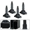 Set of 4Pcs Ignition Coils for Toyota Camry 2000-2014 RAV4 Tarago 1AZ-FE 2AZ-FE 2.0L 2.4