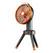 Portable Fan for Camping,Rechargeable Fan with LED Lantern,Oscillating Portable Fan,Quiet Personal Fan for Outdoor and Indoor