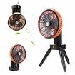 Portable Fan for Camping,Rechargeable Fan with LED Lantern,Oscillating Portable Fan,Quiet Personal Fan for Outdoor and Indoor