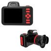 Digital Cameras for Photography, 28MP Video Camera for Vlogging with Flash, 360 Degree Rotatable Lens (Black)