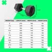 VERPEAK Rubber Hex Dumbbells 25KG