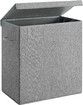 SONGMICS Linenette Fabric Laundry Hamper 142L Dark Grey