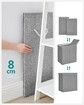 SONGMICS Linenette Fabric Laundry Hamper 142L Dark Grey