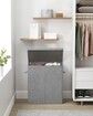 SONGMICS Linenette Fabric Laundry Hamper 142L Dark Grey