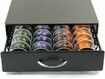 GOMINIMO Coffee Pod Holder Drawer Storage with Vertuoline Stores 40 Pods (Black)