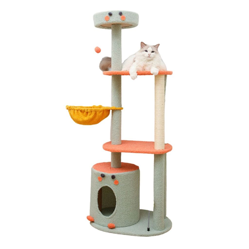 Floofi 143cm  Cat Condo Cat Tree Green