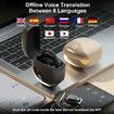 Ai Real Time Language Translator Earbuds with 144 Languages Translator Pods for iOS & Android (Black)