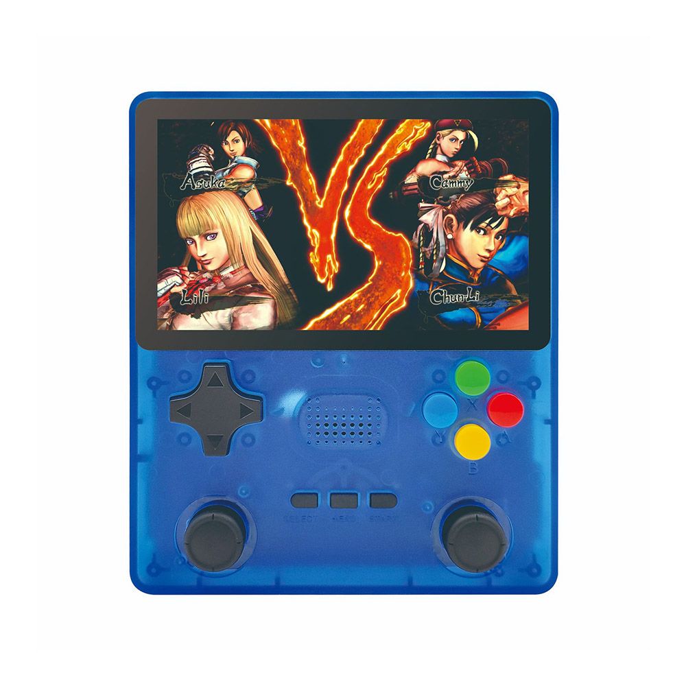 64G Handheld Game Console, Portable Retro Video Game Console, Dual 3D Joystick, 15 Emulators, Support TV Output (Blue)