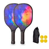 Pickleball Paddles 4 Balls Lightweight Pickleball Rackets for Men Women