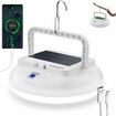 Portable Solar Powered Camping Light with 126 LEDs,Hanging Waterproof Tent Light, USB Rechargeable Outdoor Lamp for Camping, Emergency, Hiking, Power Outages