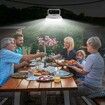 Portable Solar Powered Camping Light with 126 LEDs,Hanging Waterproof Tent Light, USB Rechargeable Outdoor Lamp for Camping, Emergency, Hiking, Power Outages