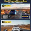 Dash Cam Front Rear 4K Built-in GPS 2.4GHz WiFi with 1.97inch IPS Screen Super Night Vision 24H Parking MonitorDual Lens Car DVR Dashcam