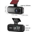 Dash Cam Front Rear 4K Built-in GPS 2.4GHz WiFi with 1.97inch IPS Screen Super Night Vision 24H Parking MonitorDual Lens Car DVR Dashcam