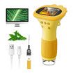 Microscope for Kids, Portable Mini USB Microscope Camera, Science Education Fun Birthday Gifts Toys for Children (Yellow)