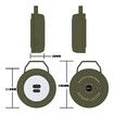 Camping String Lights Reel, Outdoor Portable Stowable String light, 10M Retractable LED Light for Outdoor Decor, 1Pack (Green)