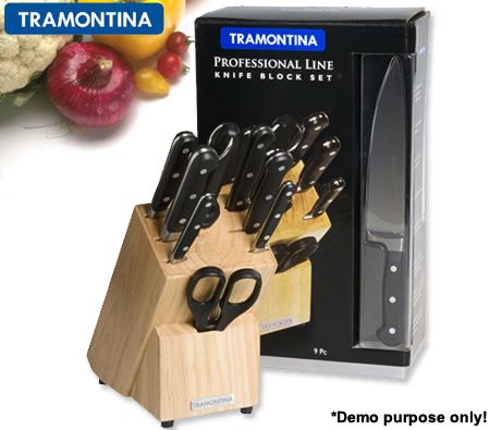 Tramontina 9 Piece Professional Kitchen Knife Block Set