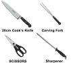 Tramontina 9 Piece Professional Kitchen Knife Block Set