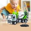 Cement Mixer Construction Toys with Sound and Light, Friction Powered Construction Truck Vehicle Toy for Toddlers, Boys and Kids Age 3 Up