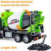 Cement Mixer Construction Toys with Sound and Light, Friction Powered Construction Truck Vehicle Toy for Toddlers, Boys and Kids Age 3 Up