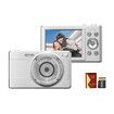 1080P Digital Camera Digital Video Camera Camcorder 56MP 2.88 Inch IPS Screen with 32GB Memory Card 1pc Batterie for Kid Teen, Silver