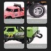 Mini Rc Monster Truck,Mini Monster Trucks,1:64 Scale Monster Truck Remote Control Car with Lights,Mini Rc Truck with Trailer,Mini Drift Rc Car (Pink)