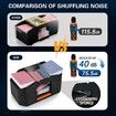 2 Decks Quiet Card Shuffler,Automatic 2000 mAh Rechargeable Electric Shuffler,Playing Cards,Poker,Home Card Games