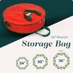 36 inch Christmas Wreath Storage Bag, 91 x 91 x 20cm, Durable, Tarp Material, Zipper, Sturdy Carry Handles, Pest Protection, Ideal Home