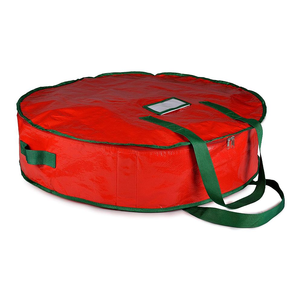 36 inch Christmas Wreath Storage Bag, 91 x 91 x 20cm, Durable, Tarp Material, Zipper, Sturdy Carry Handles, Pest Protection, Ideal Home