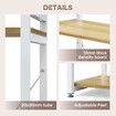 Kitchen Bakers Rack Display Storage Shelf Utility Shelving Unit Bookshelf Organiser Microwave Stand Laundry Shelves for Appliances Plants Flowers