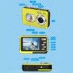 Underwater Camera,4K 48MP Autofocus Waterproof Camera with 16X Zoom Selfie Dual Screens,11FT Compact Digital Camera,Fill Light Camera (YELLOW)