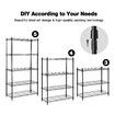 5 Tier Plant Stand Metal Corner Shelf Flower Pot Shelving Unit Bookshelf Tall Storage Display Rack Garden Planter Holder Organizer Heavy Duty Black