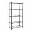 5 Tier Plant Stand Metal Corner Shelf Flower Pot Shelving Unit Bookshelf Tall Storage Display Rack Garden Planter Holder Organizer Heavy Duty Black