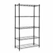 5 Tier Plant Stand Tall Metal Flower Pot Corner Shelf Bookshelf Storage Display Shelving Unit Garden Holder Rack Planter Organizer Heavy Duty Black