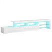 ALFORDSON Entertainment Unit TV Stand LED Light 220cm White