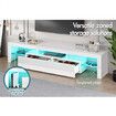 ALFORDSON Entertainment Unit TV Stand LED Light 180cm White