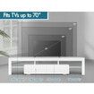 ALFORDSON Entertainment Unit TV Stand LED Light 180cm White