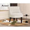 ALFORDSON Armchair Accent Chair Wooden Lounge Sofa Wingback Couch Fabric Seat