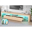 ALFORDSON Entertainment Unit TV Stand LED Light 200cm Oak