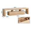 ALFORDSON Entertainment Unit TV Stand LED Light 160cm Oak