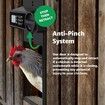 Automatic Chicken Coop Door,Battery-Powered Aluminum Automatic Chicken Door with Anti-Pinch Feature,Timer and LCD Display