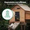 Automatic Chicken Coop Door,Battery-Powered Aluminum Automatic Chicken Door with Anti-Pinch Feature,Timer and LCD Display
