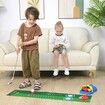 Kids Toy Golf Club Set with Automatic Ball Returner,Led Light Up Night Golf Balls,Golf Putting Mat,3-5 Toddler Mini Golf Games,Aged 3+