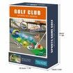 Kids Toy Golf Club Set with Automatic Ball Returner,Led Light Up Night Golf Balls,Golf Putting Mat,3-5 Toddler Mini Golf Games,Aged 3+