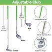 Kids Golf Club Set for Age3+,Adjustable Toddler Golf Clubs,Outdoor Indoor Golf Toys Christmas Birthday Gifts