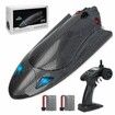 RC Boat 40+MPH,Brushless Remote Control Boat,Speed King Racing Boat for Salt Water,Lake,River,Fishing with Self-Righting,LED Light,Low Battery Alarm