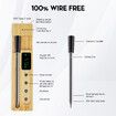 Wireless Meat Thermometer Food BBQ Oven Kitchen Cooking Bluetooth Digital Smart Smoker Steak Grilling Waterproof Temperature Probe with LED Display