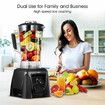 3L Commercial Blender Mixer Juicer Food Processor Soup Smoothie Maker Ice Crusher Meat Grinder High Power Countertop Machine for Kitchen Shop 2300W
