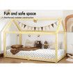 ALFORDSON Kids Bed Frame Wooden Timber Single House Frame Platform Bed Base Oak Rocco
